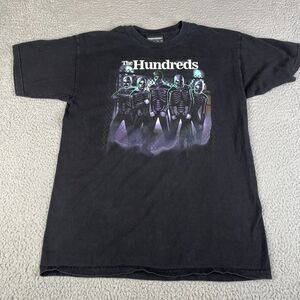 The Hundreds T-Shirt Mens Medium Black Streetwear Graphic Skeleton Crewneck Tee